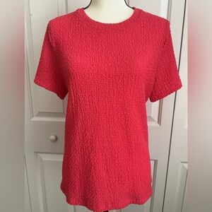 Textured super stretchy coral color top